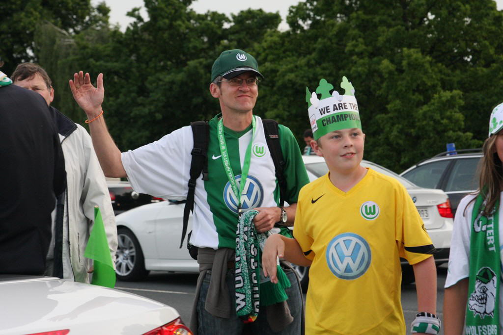 Holger beim Abklatschen